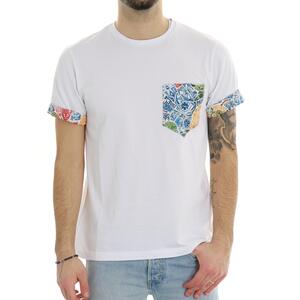 T-SHIRT TASCHINO BLU